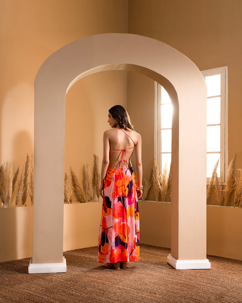 EDEN ASYMMETRIC BACKLESS MAXI DRESS