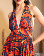 SUNDOWN HALTER NECK MINI DRESS