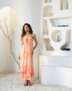 PETALIS STRAPLESS MAXI DRESS