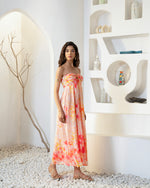 PETALIS STRAPLESS MAXI DRESS